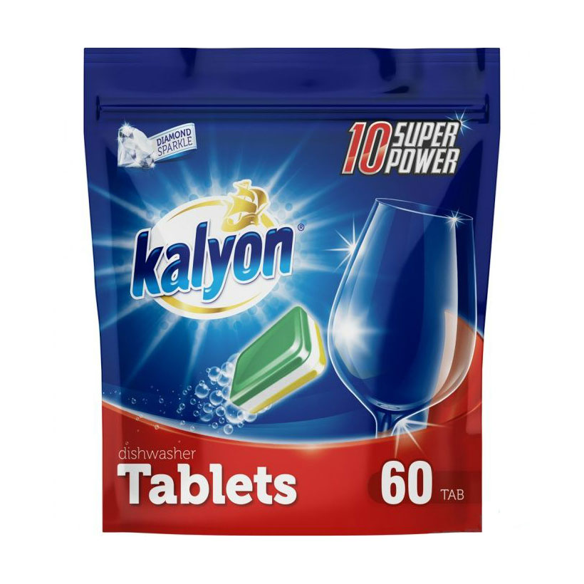 Таблетки для посудомийних машин Kalyon, 60 шт